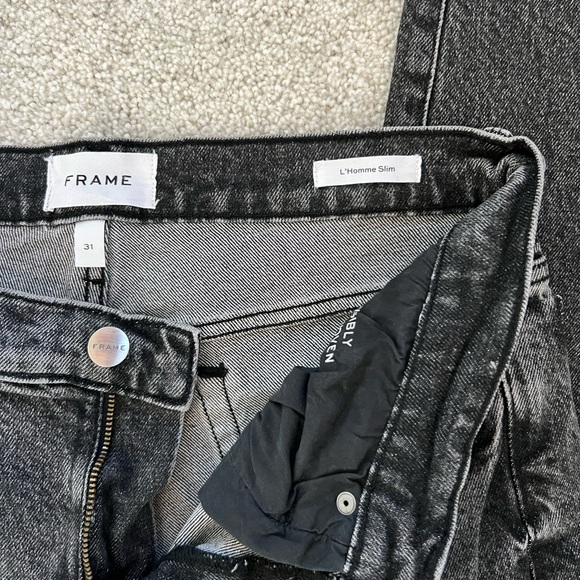 Frame Denim Other - Frame Denim Men's Black Washed Jeans